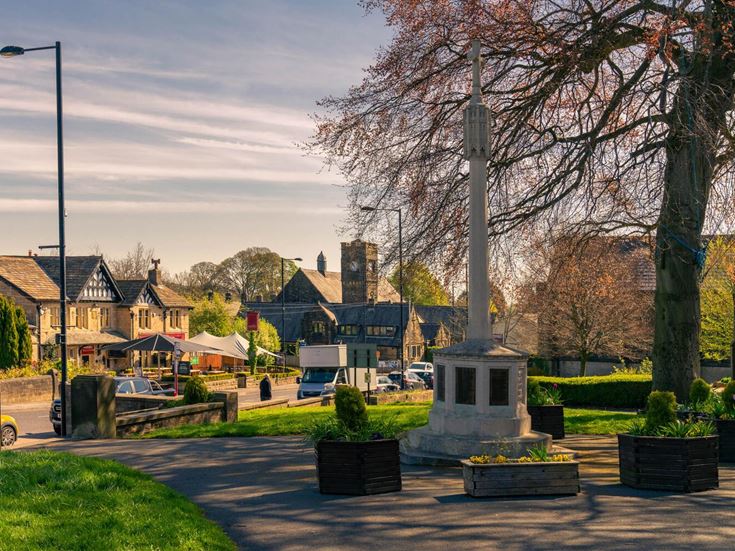 The Green in Burley in Wharfedale is a favorite among locals.