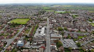 Garforth, Yorkshire, aerial view