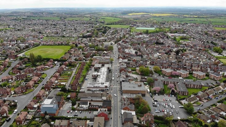 Garforth, Yorkshire, aerial view