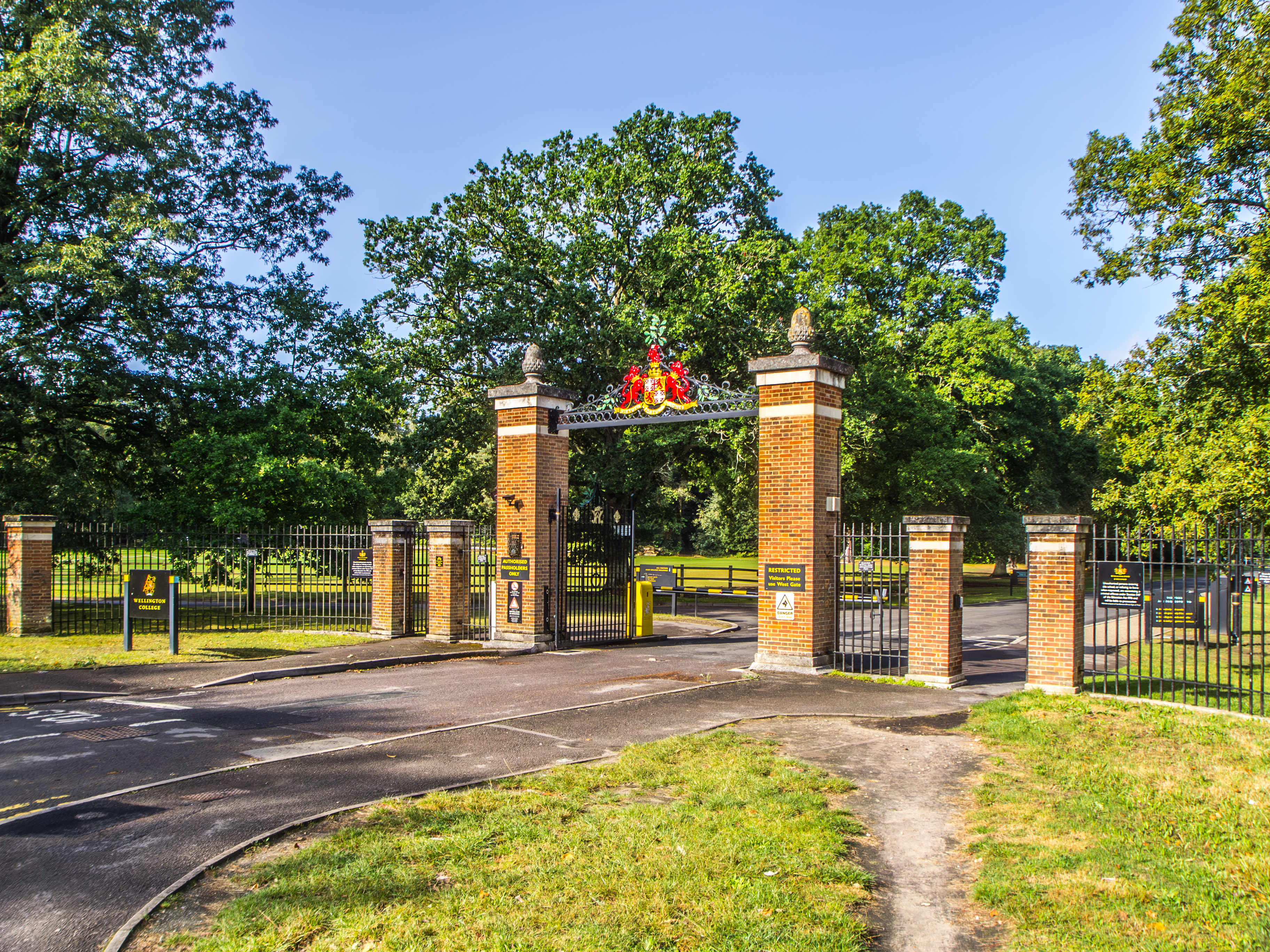 a gated entrance to a park