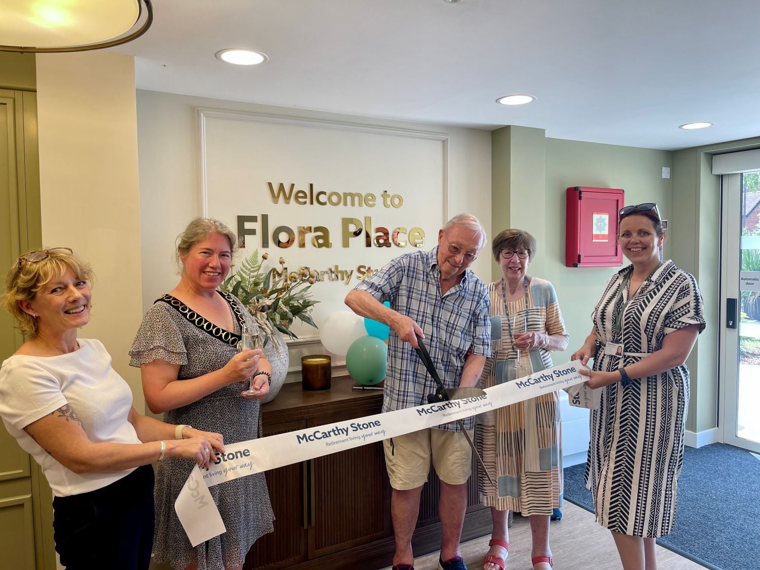 Grand opening event at Flora Place.