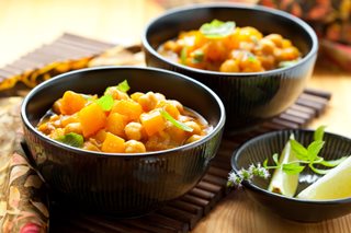 a couple bowls of food