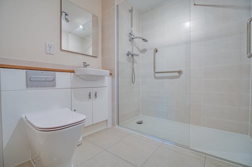 a bathroom with a sink toilet and bathtub