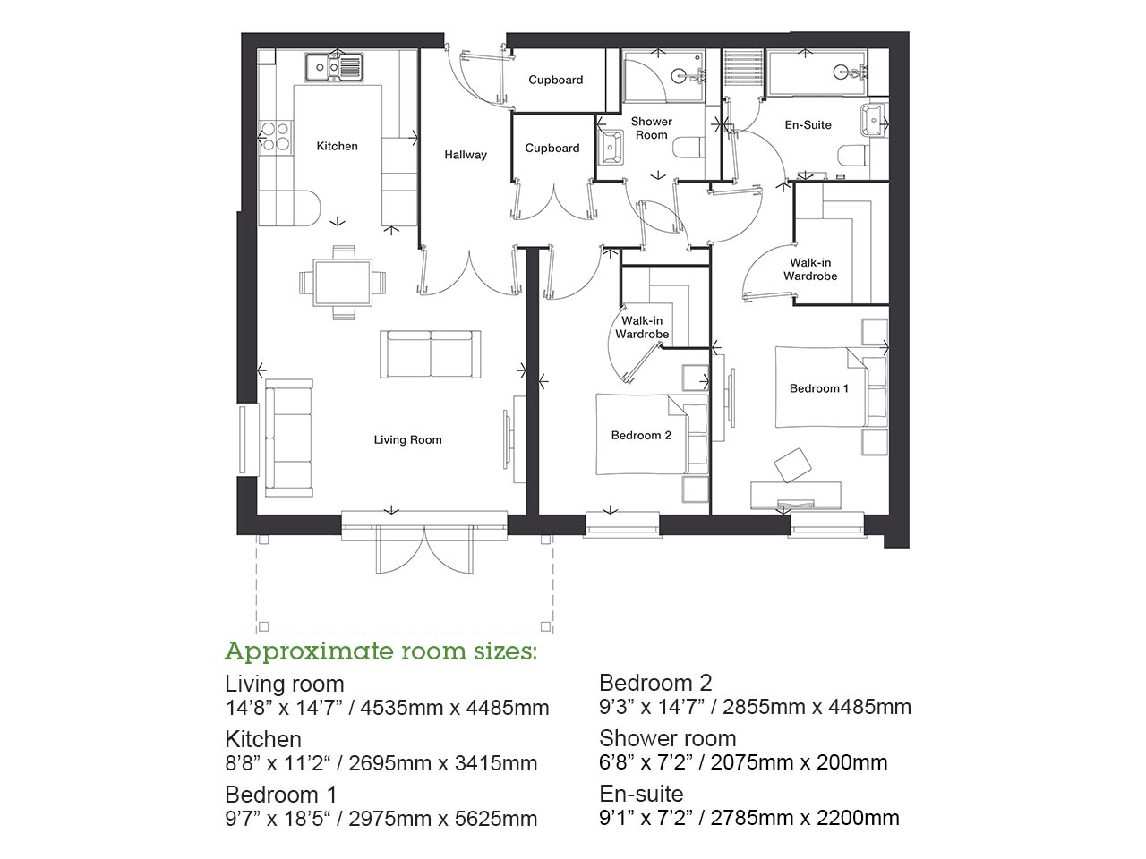 2Bed Retirement Apartment Twyford Property 23 Loddon House