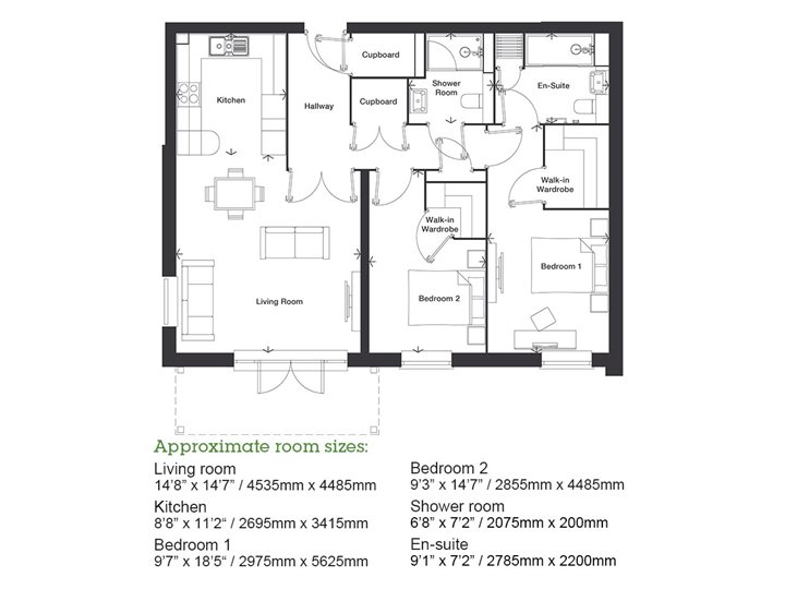 2Bed Retirement Apartment Twyford Property 23 Loddon House