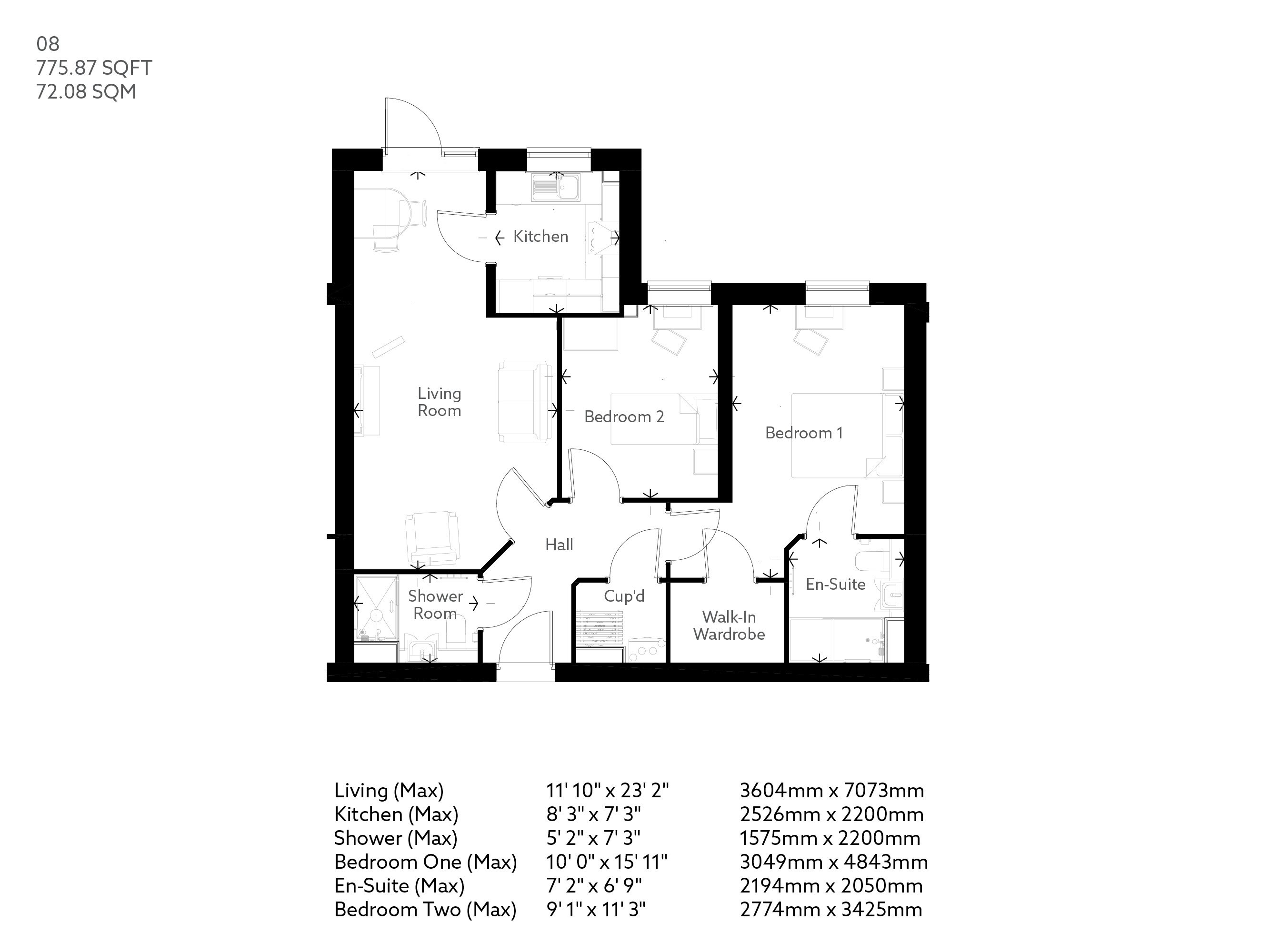 2 Bed Retirement apartment Wokingham Property 08 Oakingham Place