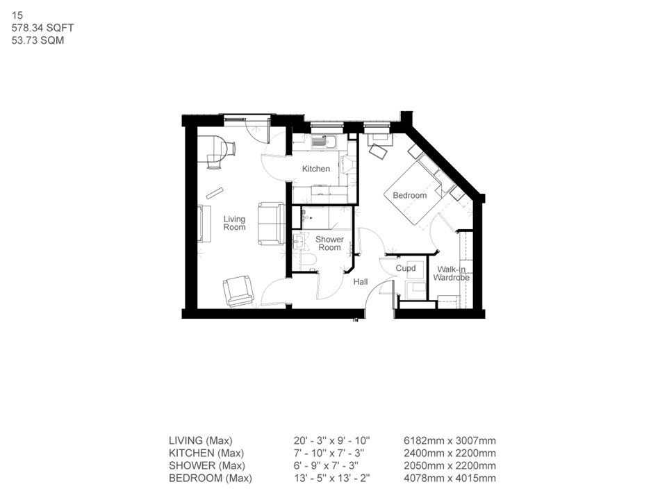 1Bed Retirement Apartment Great Cambourne Property 15 Uplands