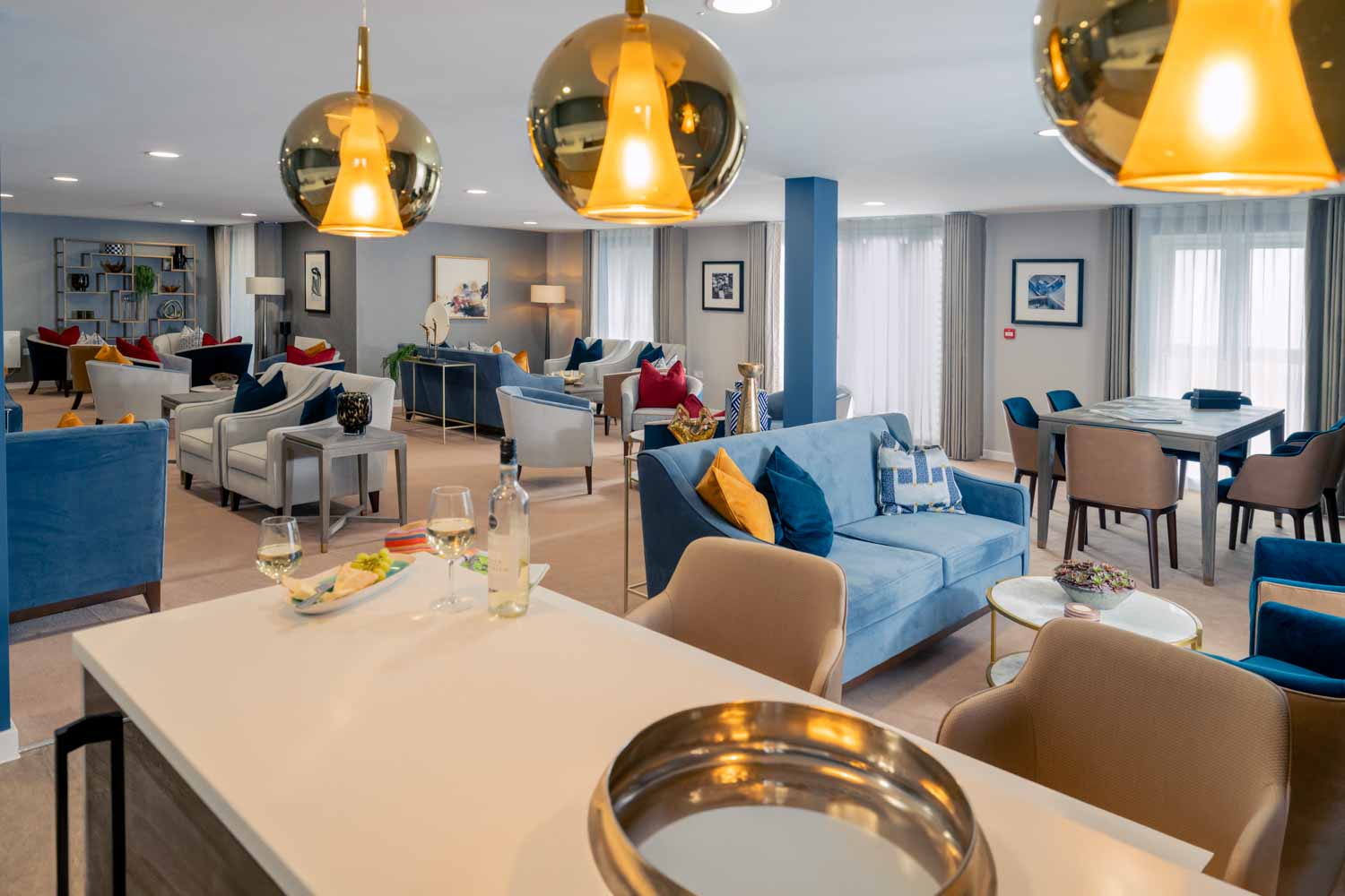 Centennial Place lounge & kitchen