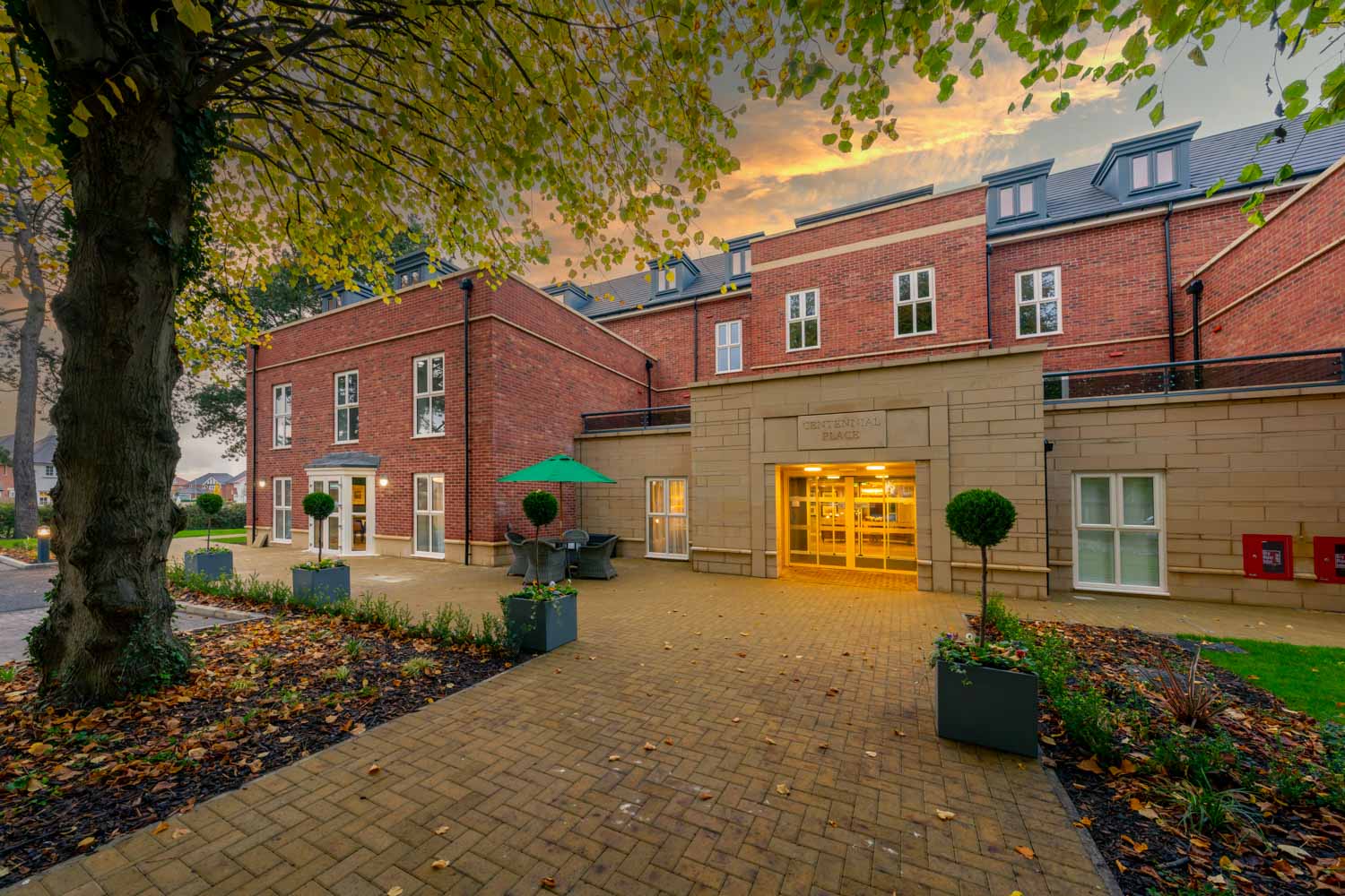 Centennial Place, Knutsford, Entrance