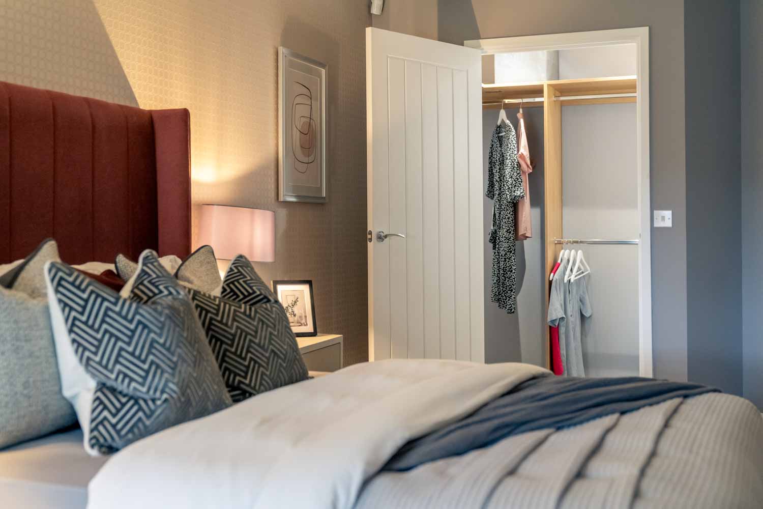Centennial Place apartment bedroom walk in wardrobe