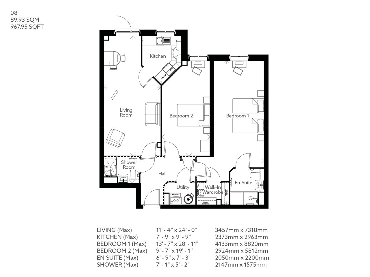 2 Bed Retirement apartment Knutsford Property 08 Centennial Place