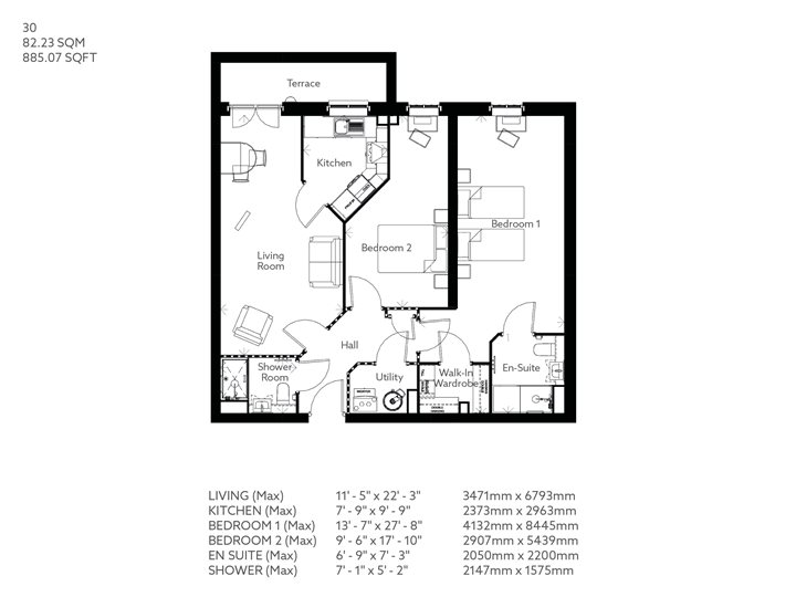 Centennial Place Floor Plan 30