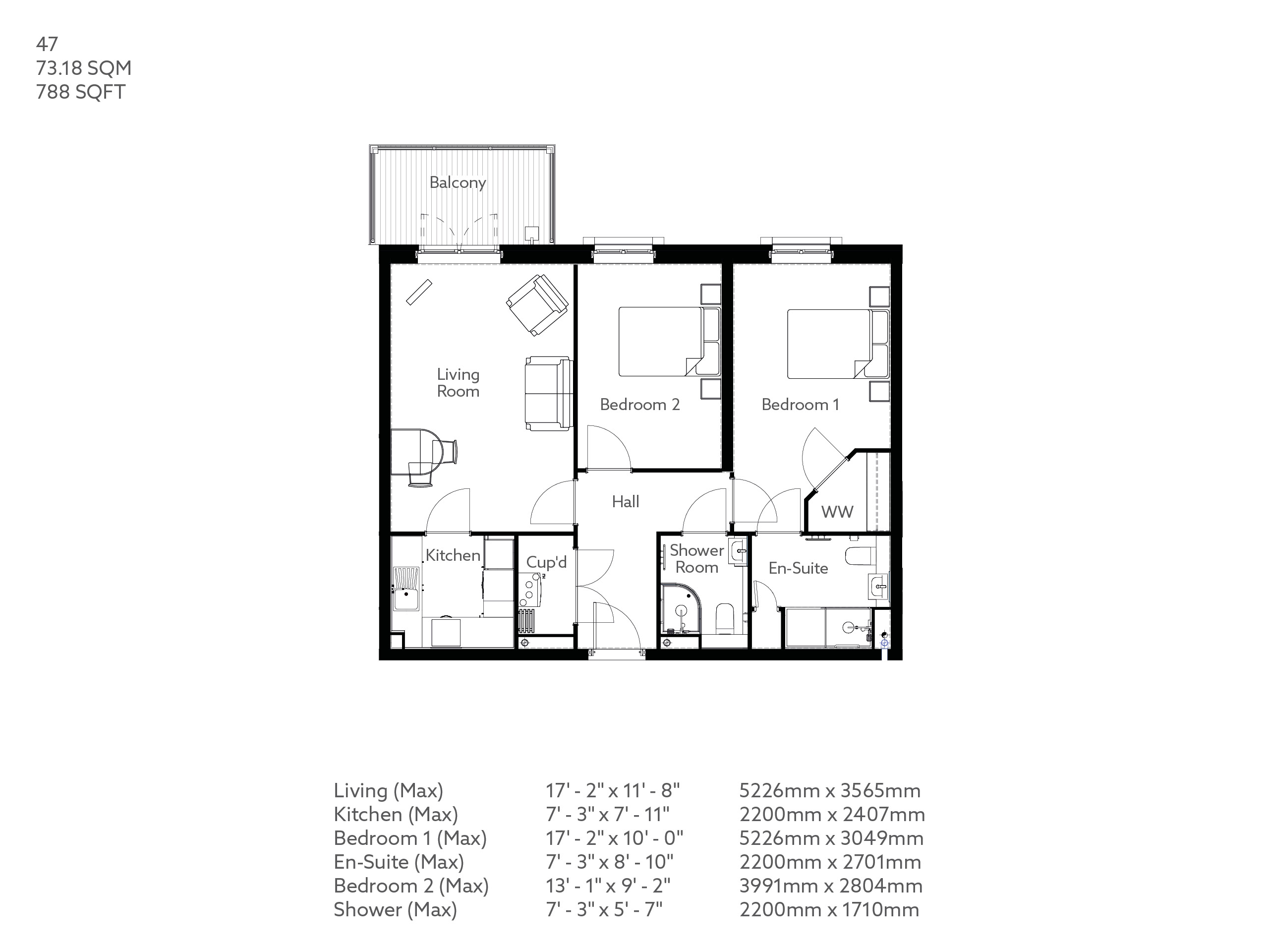 2 Bed Retirement apartment Kendal Property 47 Alavana Place