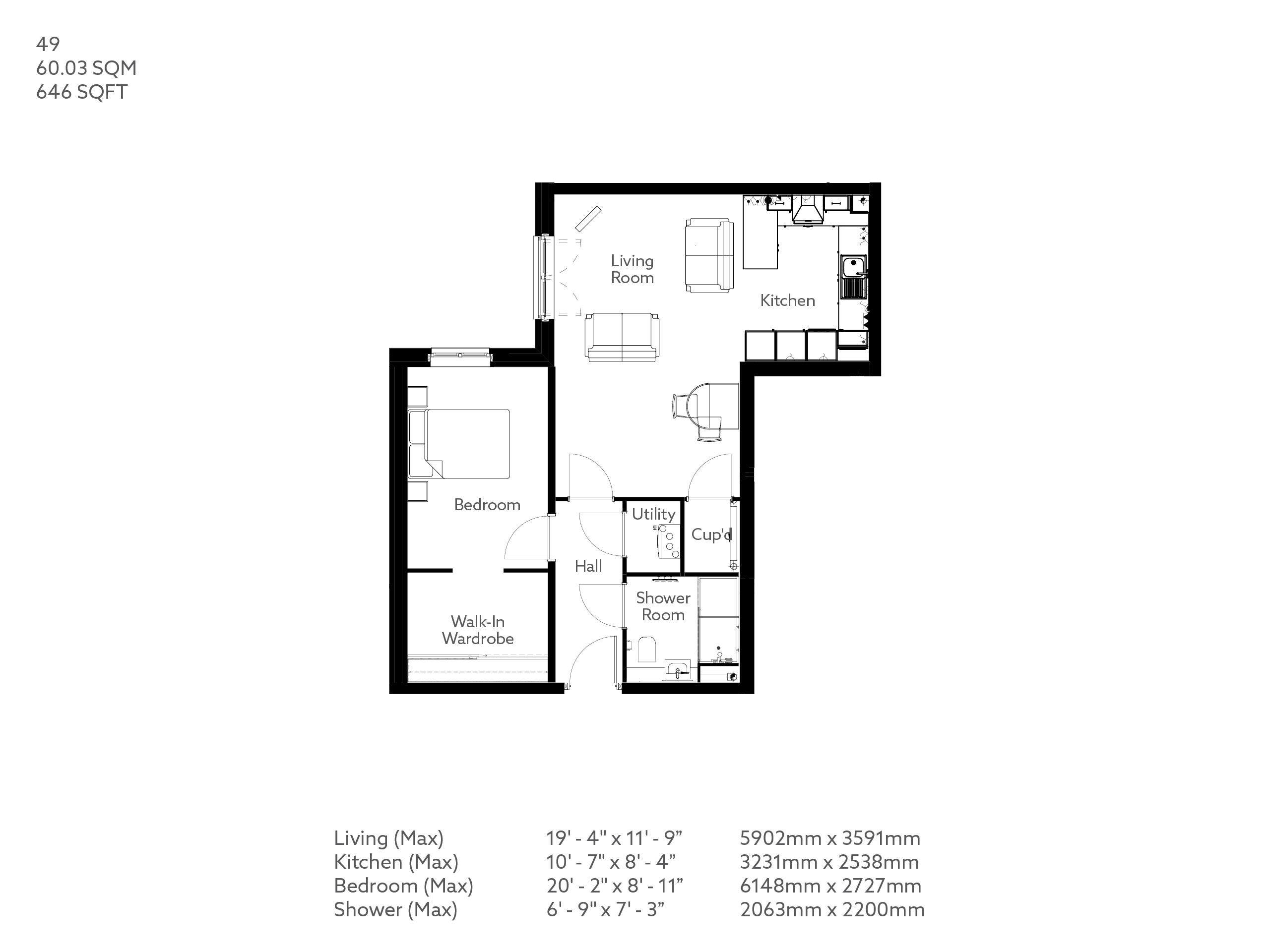 1 Bed Retirement apartment Kendal Property 49 Alavana Place