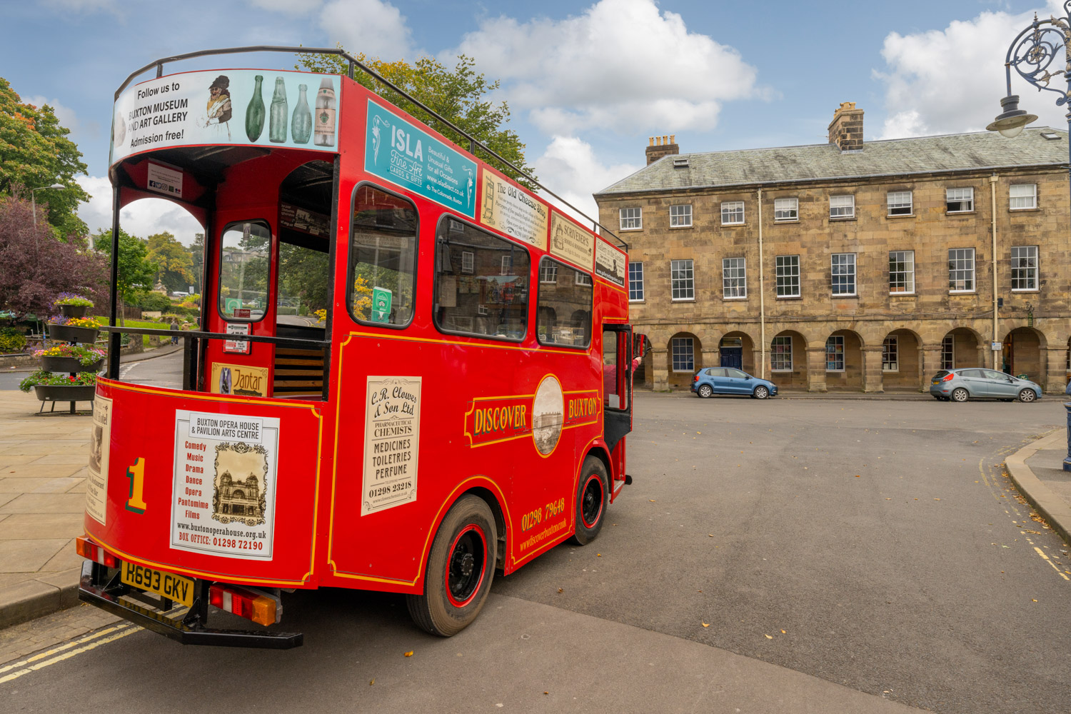 a red double decker bus