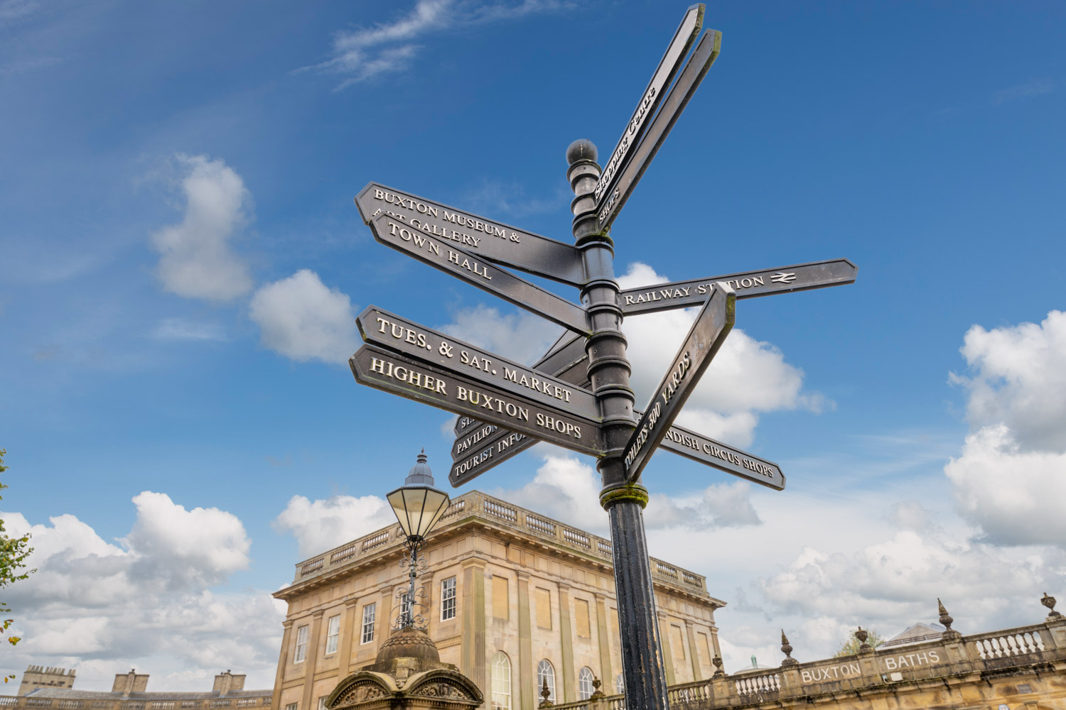 a street sign with many street signs