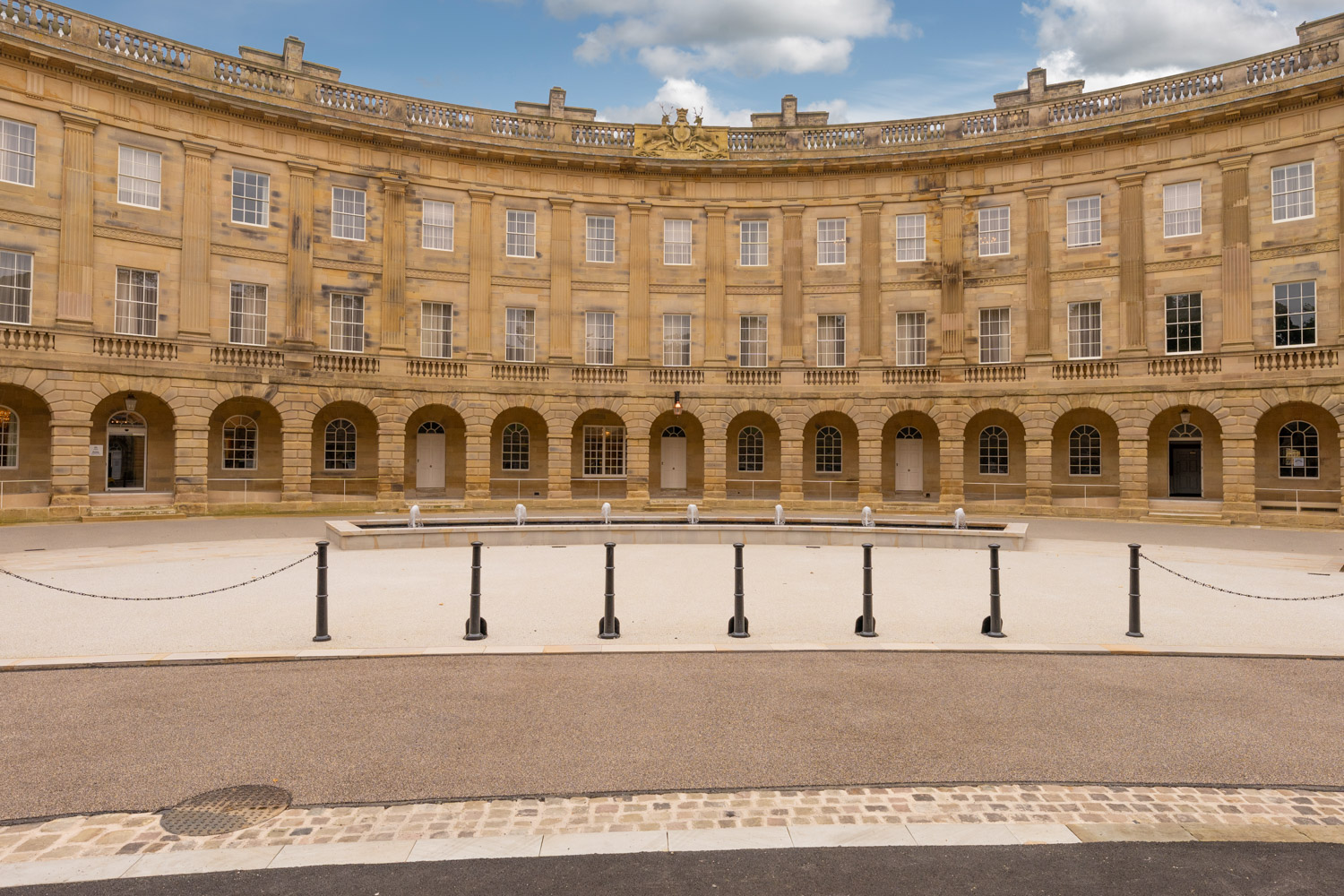a large building with many windows