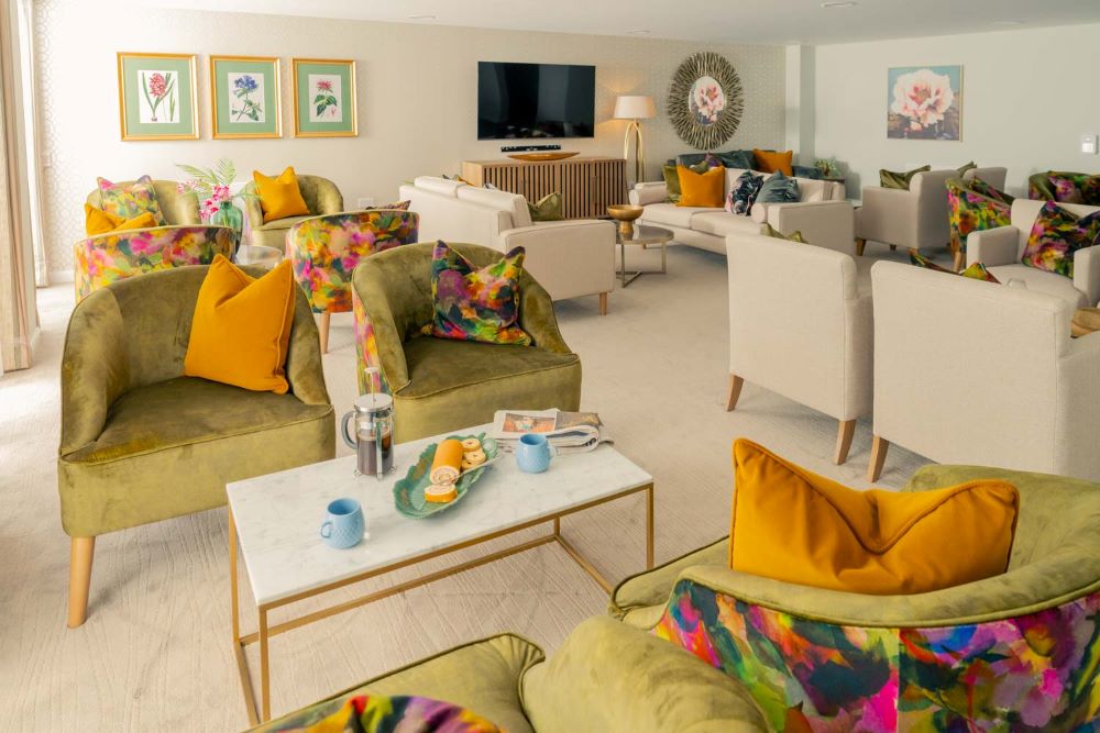 Bright communal  lounge chairs & sofas