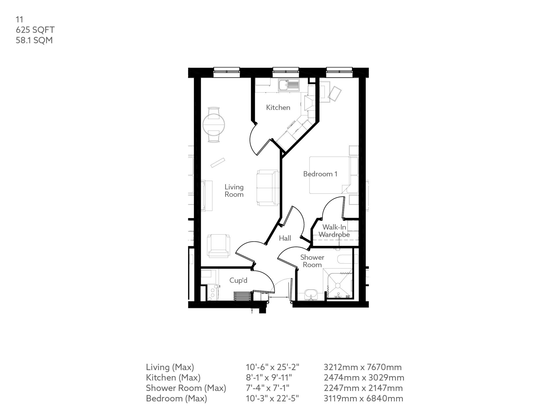 1Bed Retirement Apartment Buxton Property 11 Devonshire Place