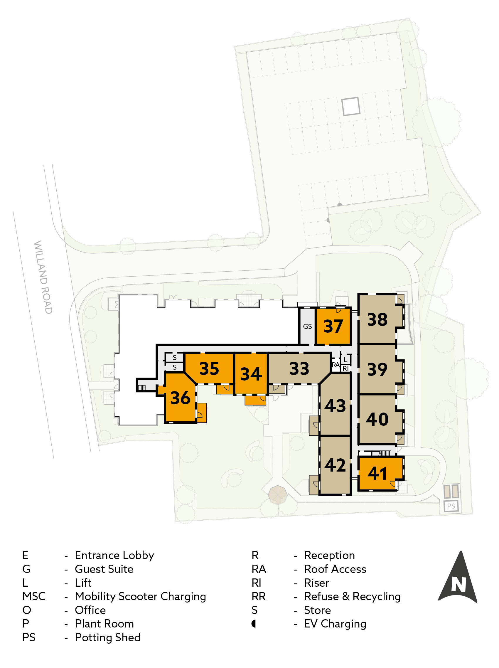 Retirement homes in Cullompton, Devon Cullompton, Foxglove Place