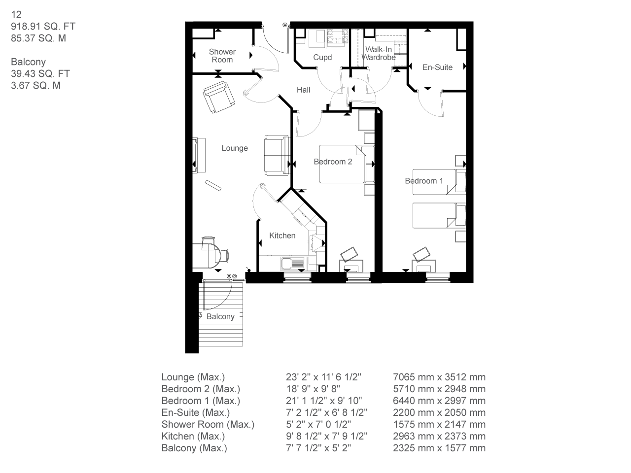 2Bed Retirement Apartment Poole Property 12 Clarendon House