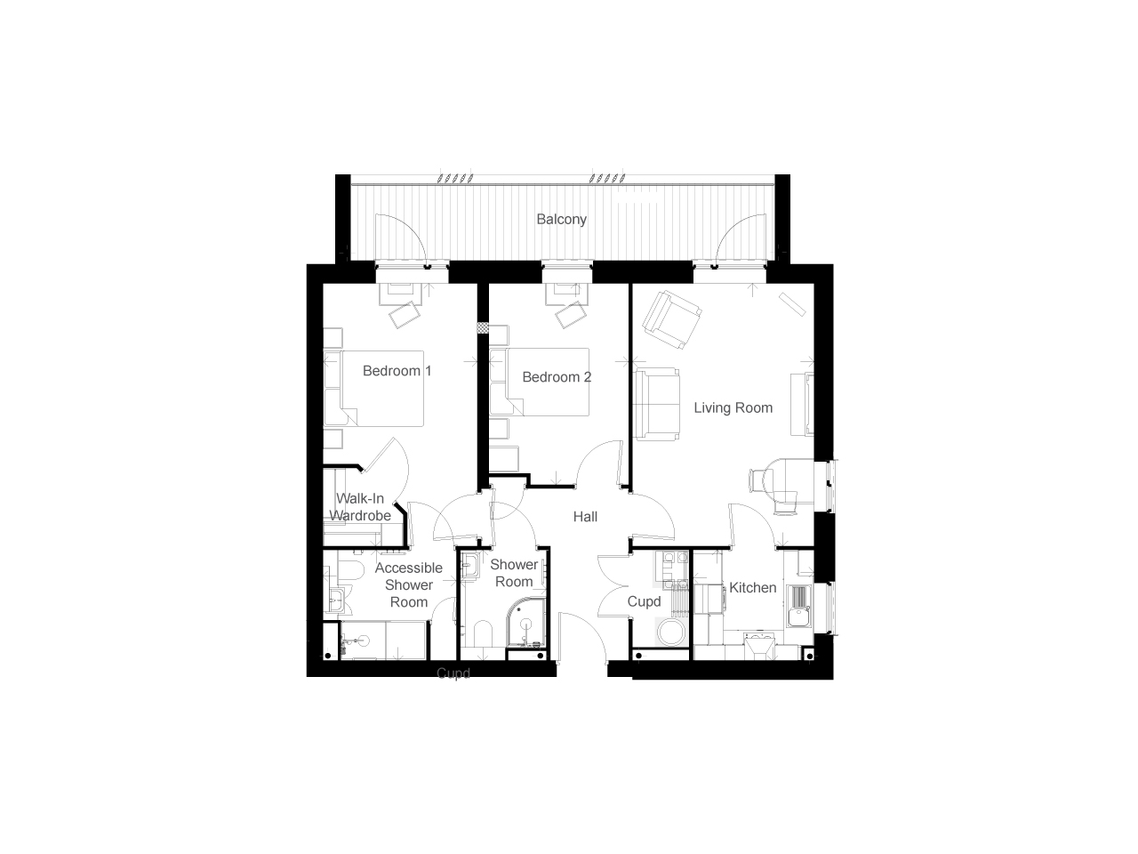 2Bed Retirement Apartment Poole Property 26 Greenhaven McCarthy