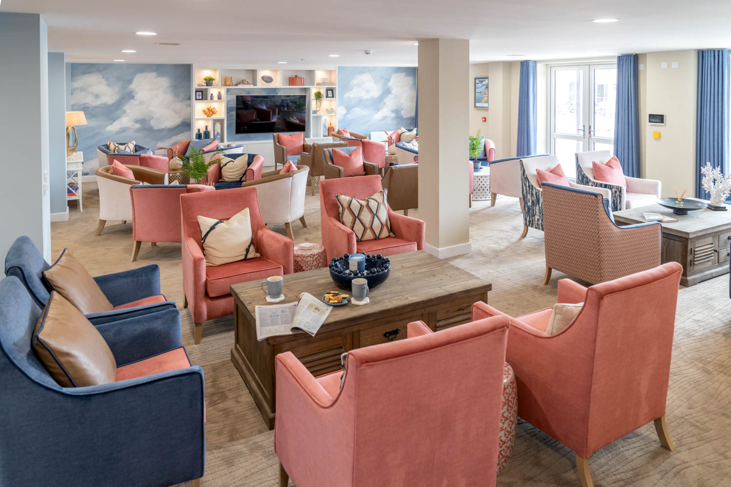 Homeowners lounge at Wimnorne Village