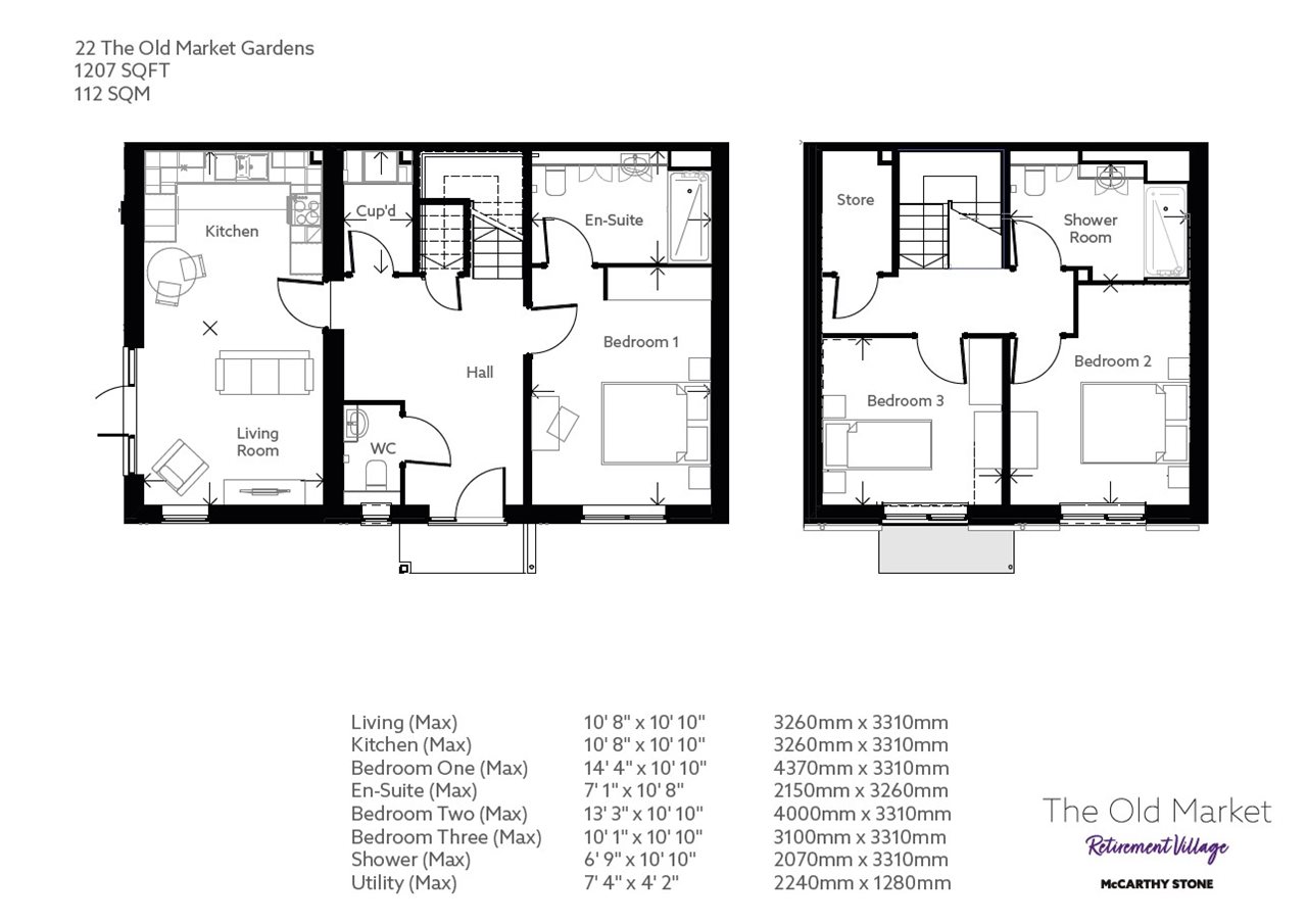 3 Bed Retirement bungalow Wimborne Bungalow 22 The Old Market