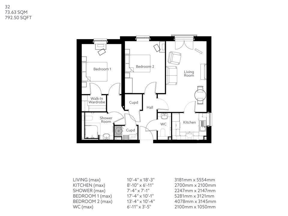 2Bed Retirement Apartment Cottingham Property 32 Springs Court