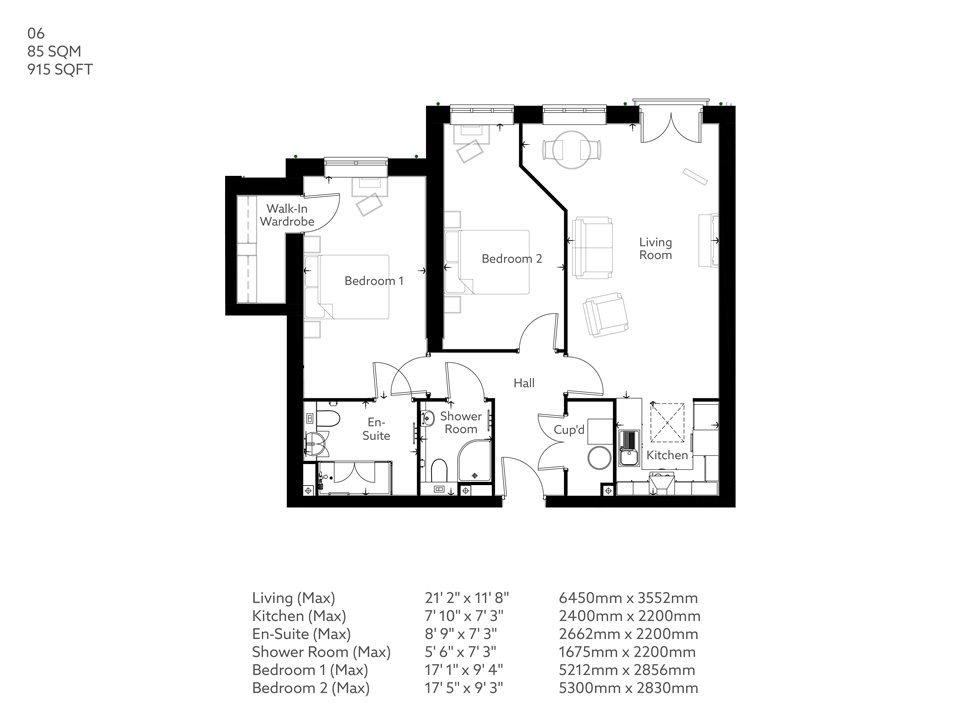 2Bed Retirement Apartment Great Dunmow Property 06 Stane House