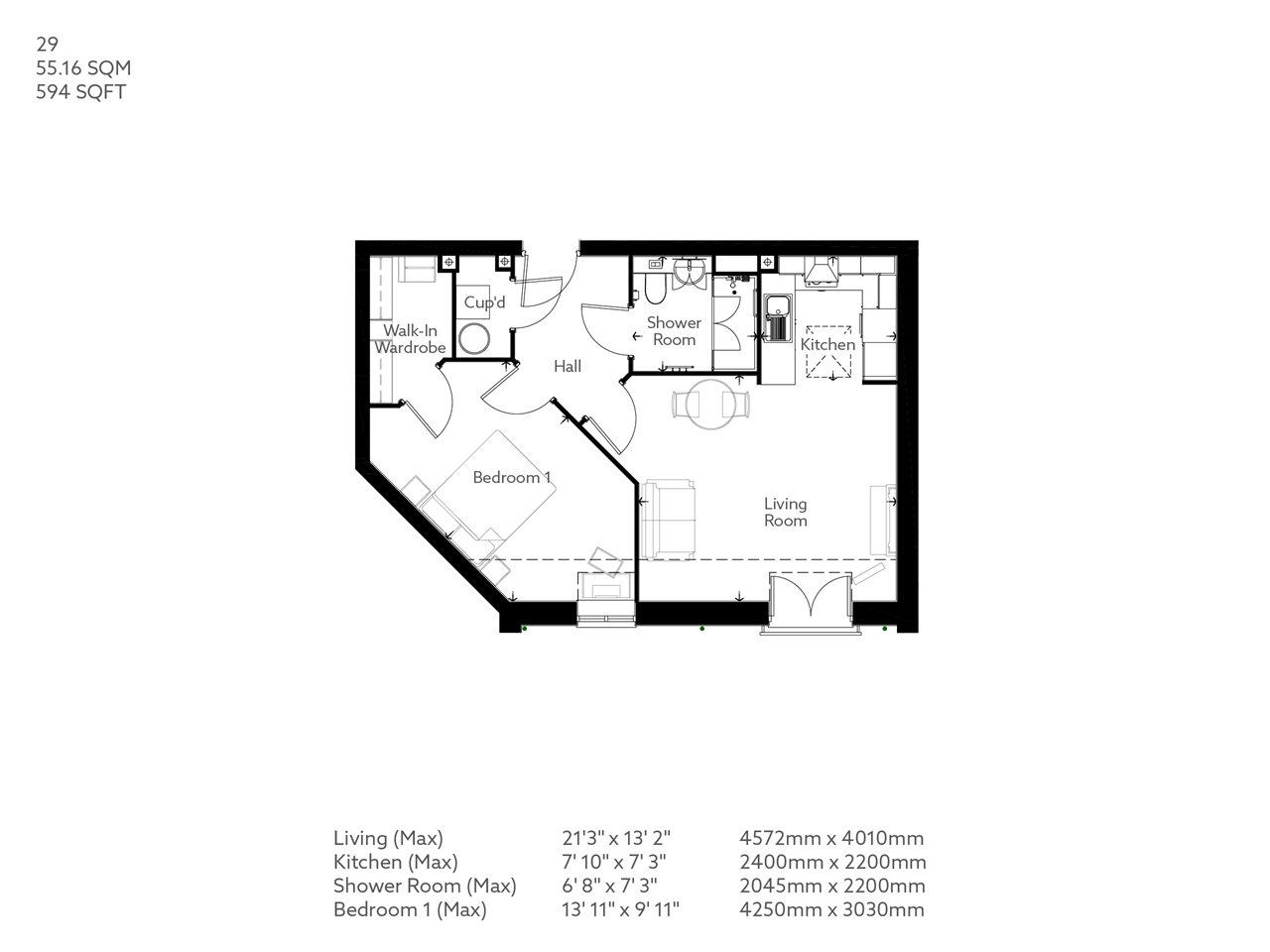1Bed Retirement Apartment Great Dunmow Property 29 Stane House
