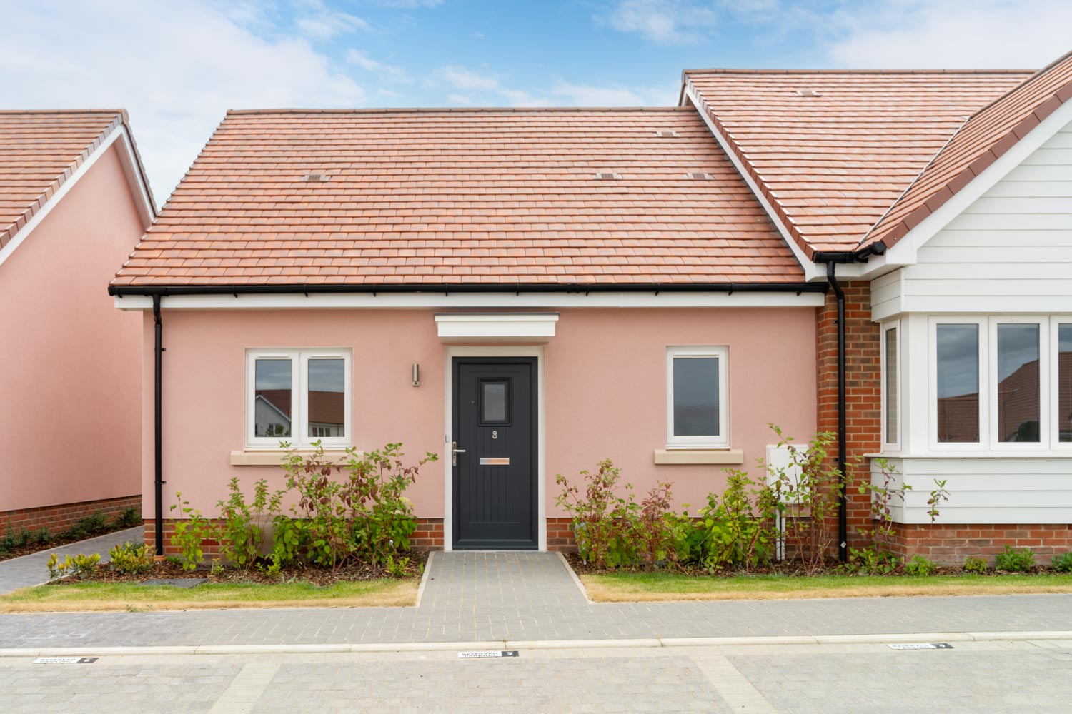 a house with a red roof