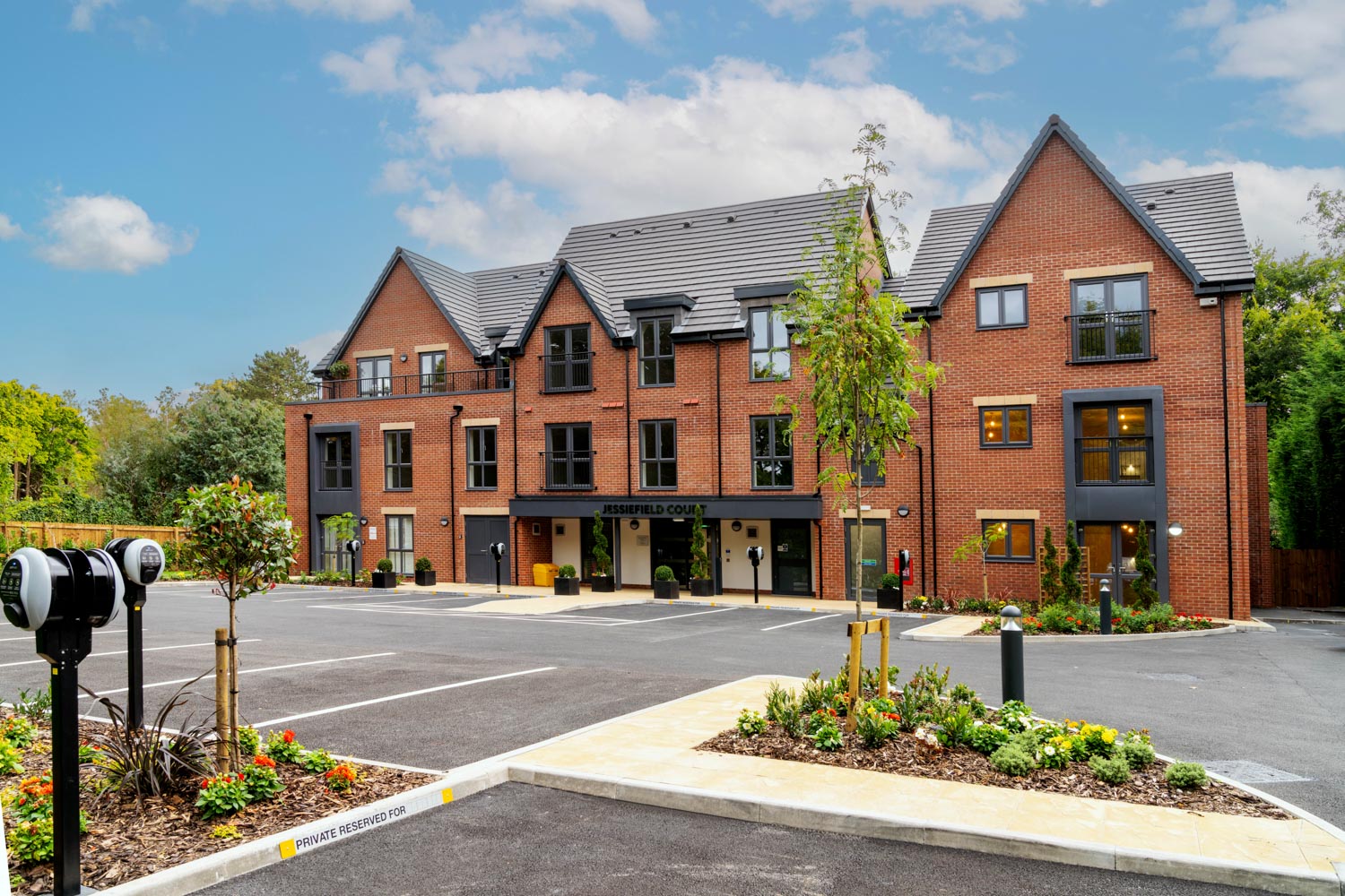 a large brick building