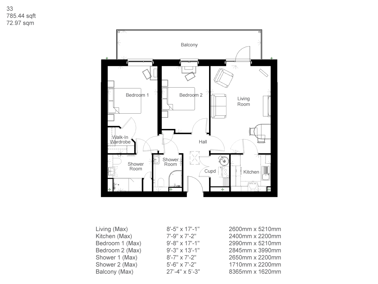 2Bed Retirement Apartment Basingstoke Property 33 Island View
