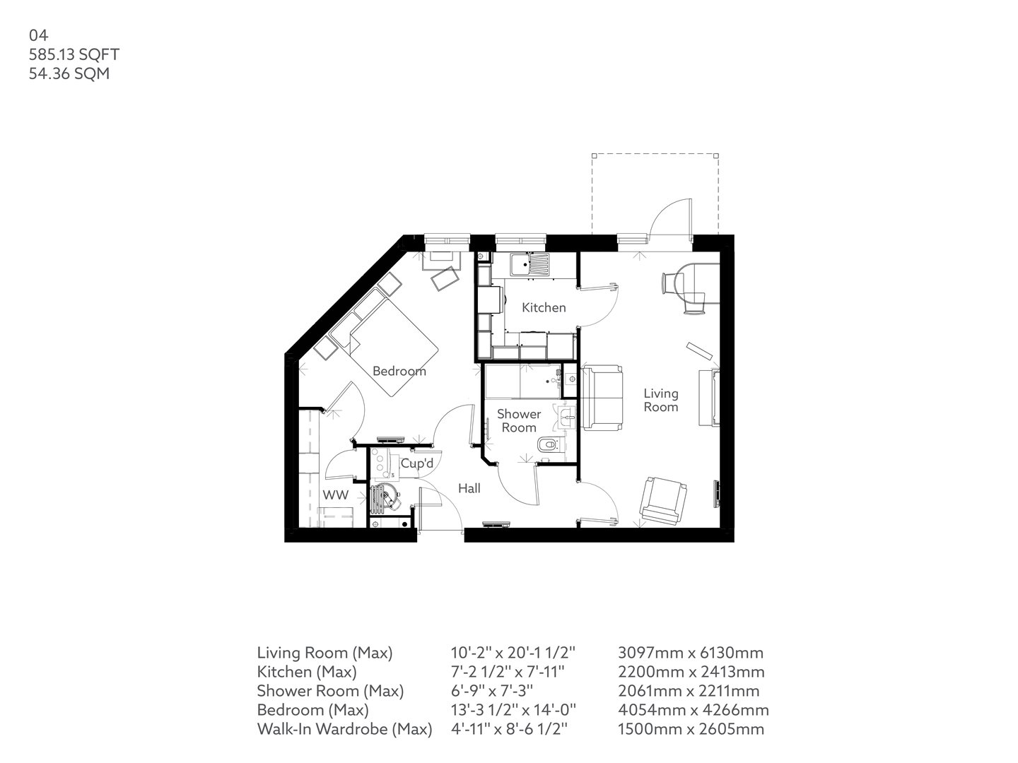 1Bed Retirement Apartment Romsey PROPERTY 04 Glebe Court