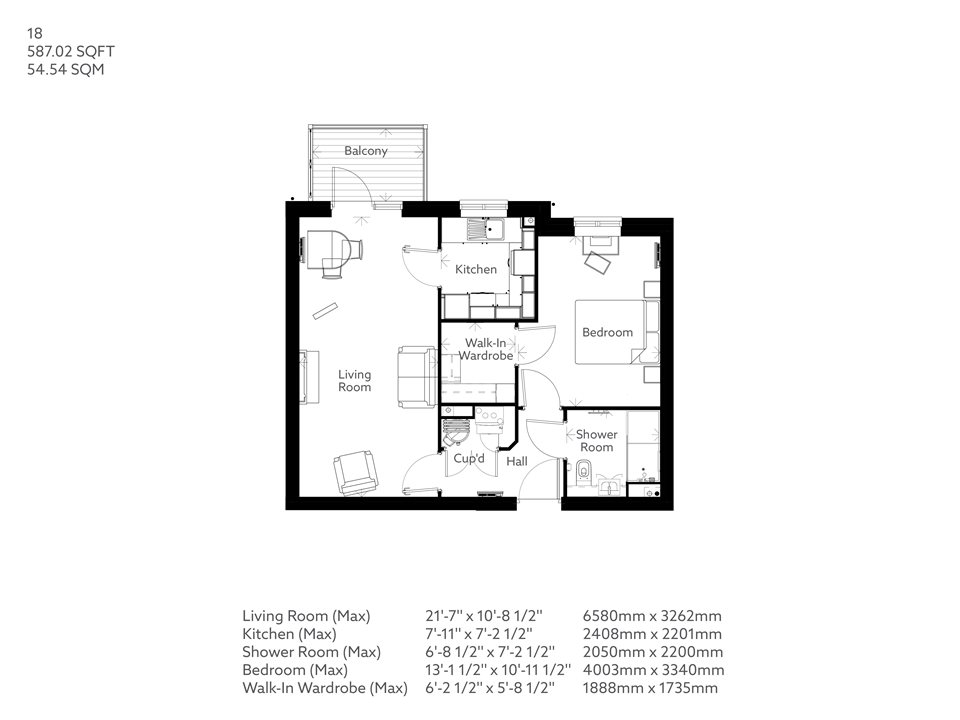 1Bed Retirement Apartment Romsey PROPERTY 18 Glebe Court