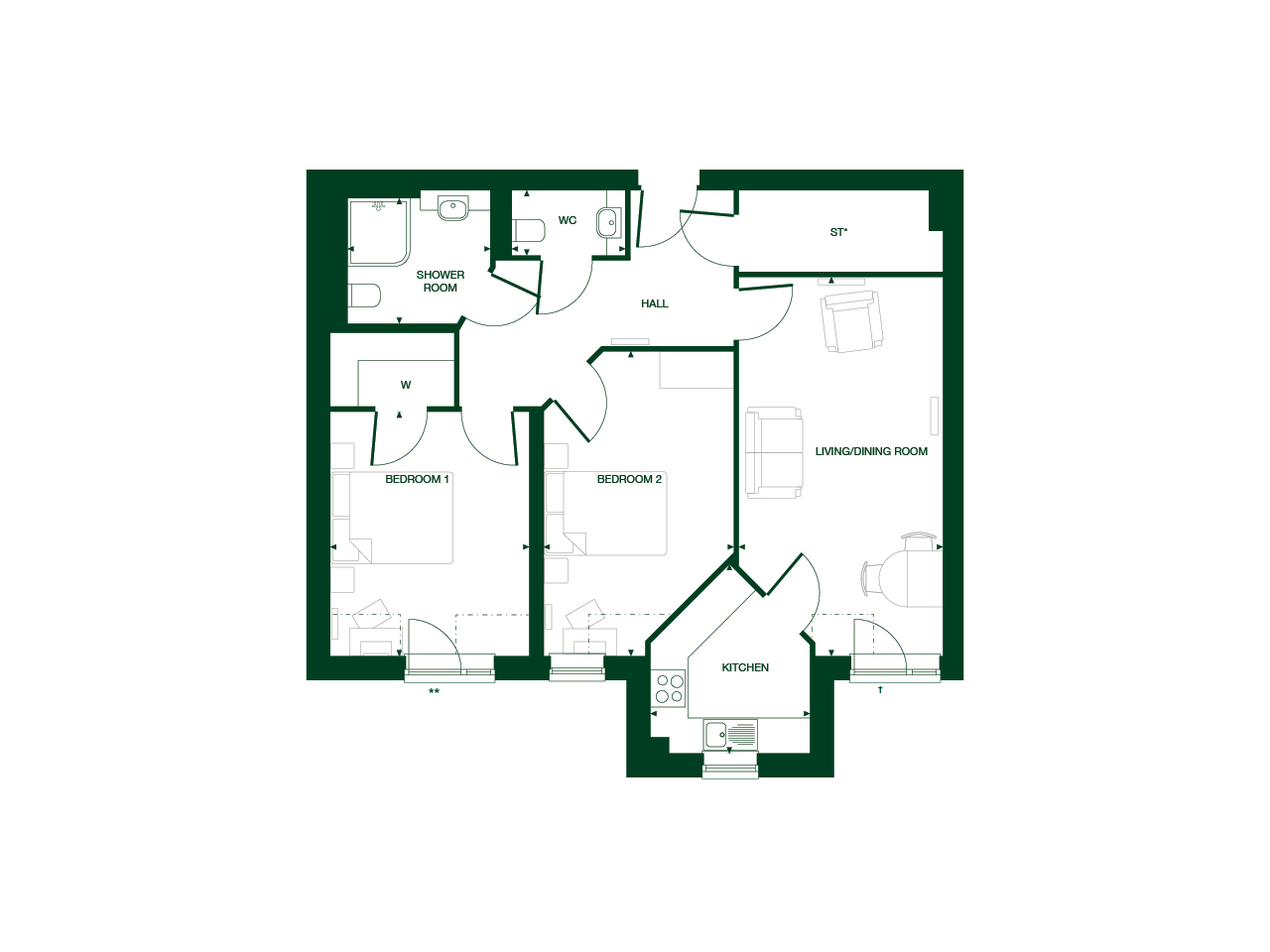2Bed Retirement Apartment Knebworth Property 22 Lowe House