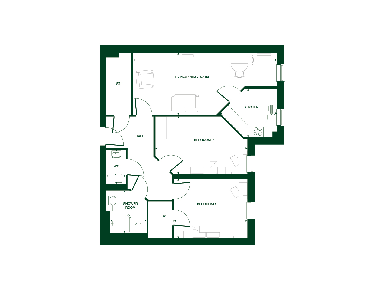 2Bed Retirement Apartment Knebworth Property 19 Lowe House