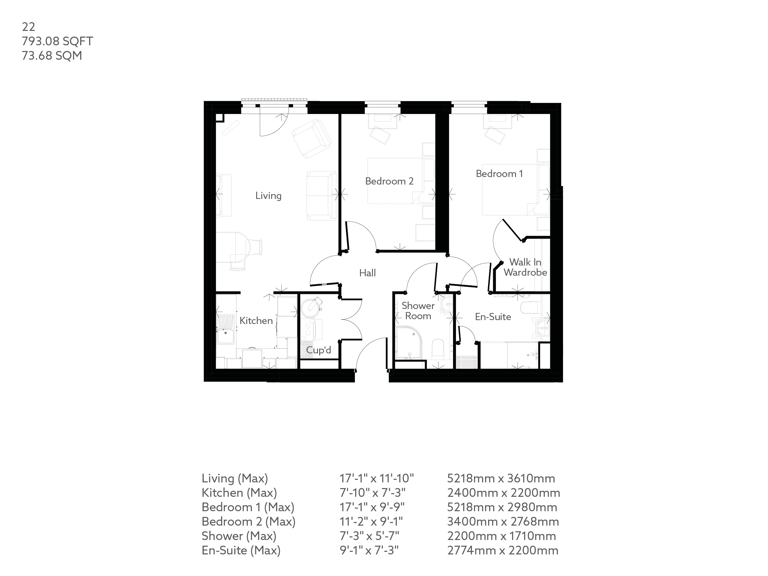 1 Bed Retirement apartment Worthing PROPERTY 22 Walnut Tree Place