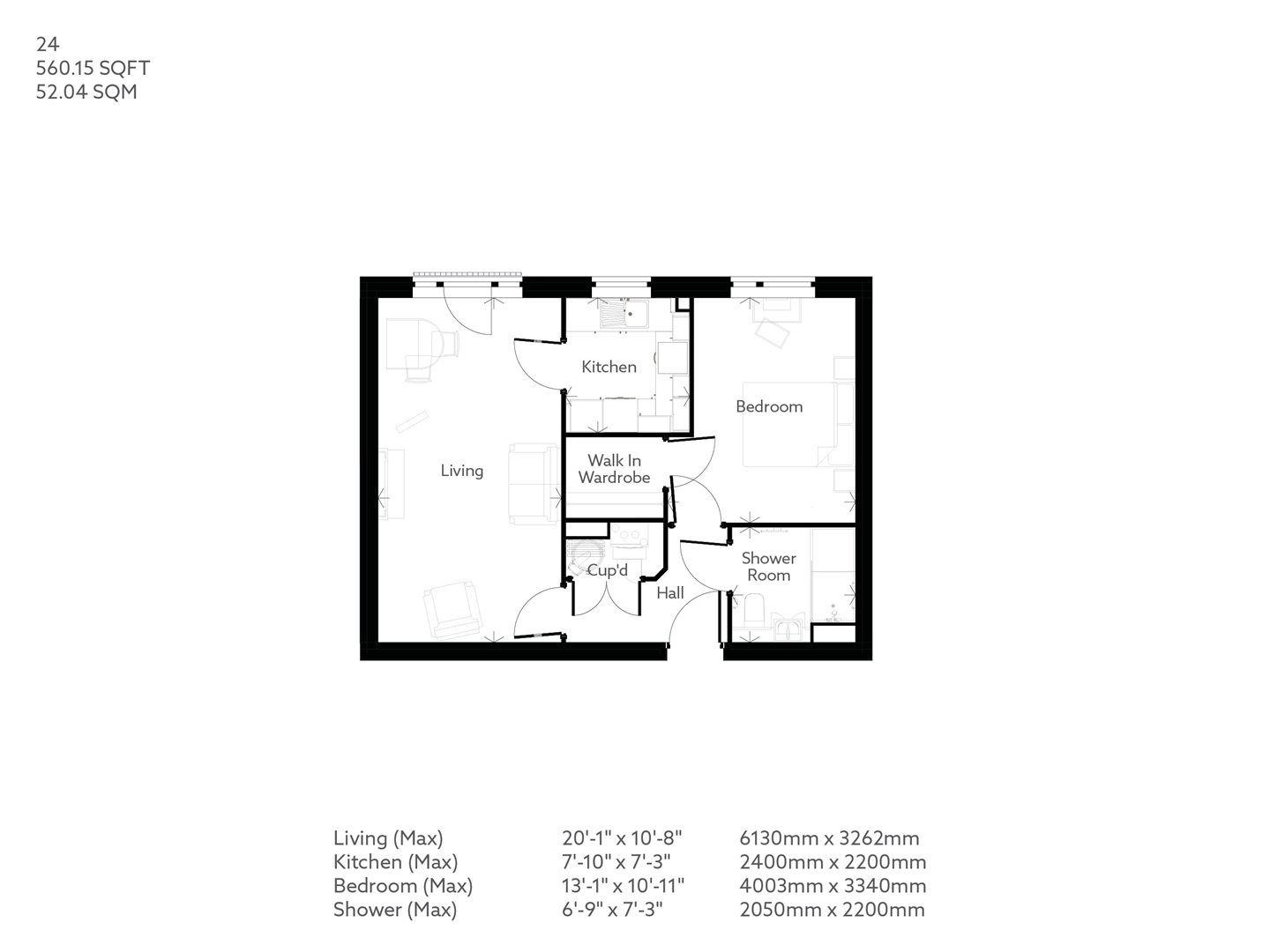1 Bed Retirement apartment Worthing PROPERTY 24 Walnut Tree Place McCarthy Stone