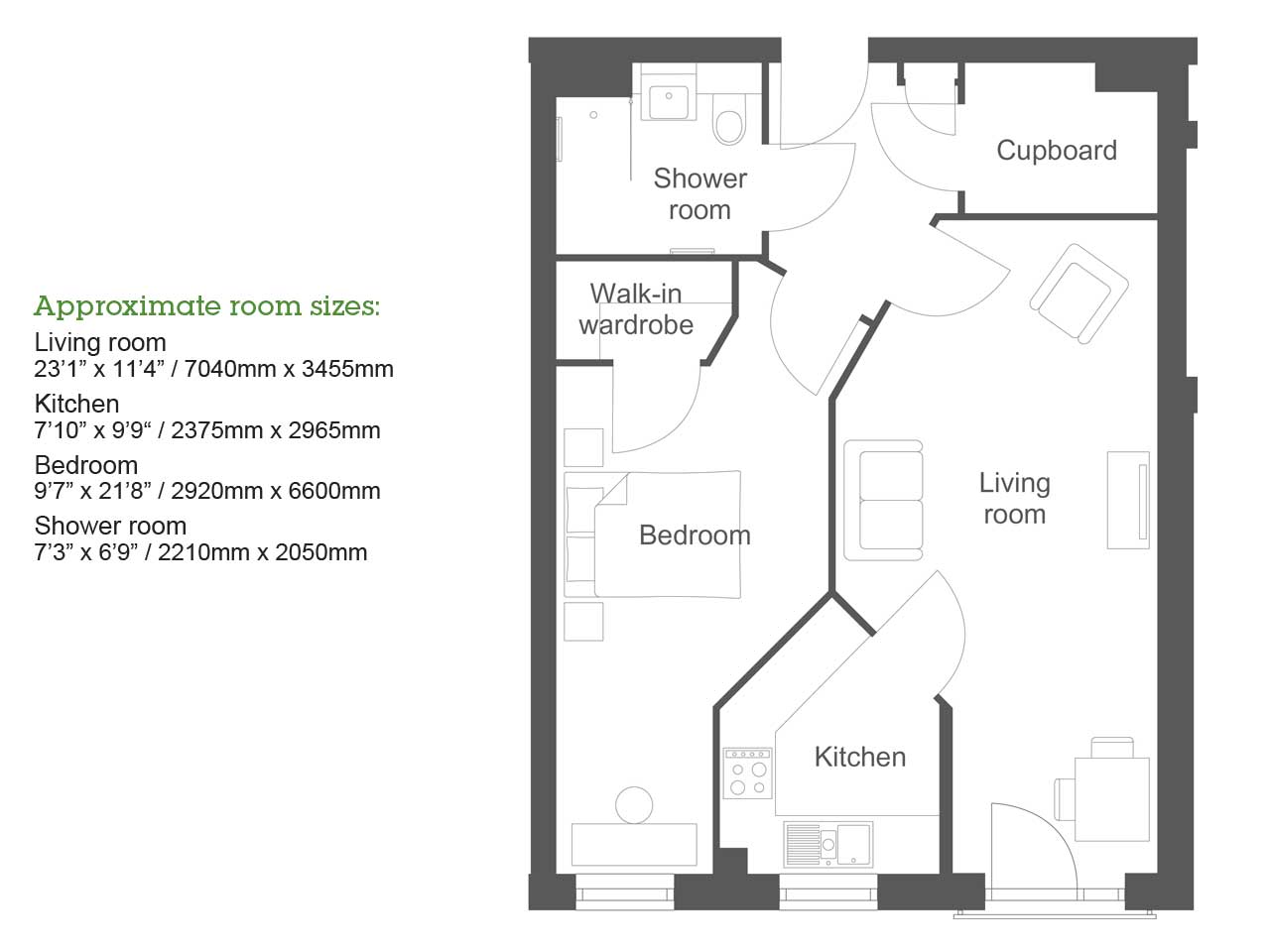 1Bed Retirement Apartment Tunbridge Wells Property 17 Southborough Gate McCarthy Stone