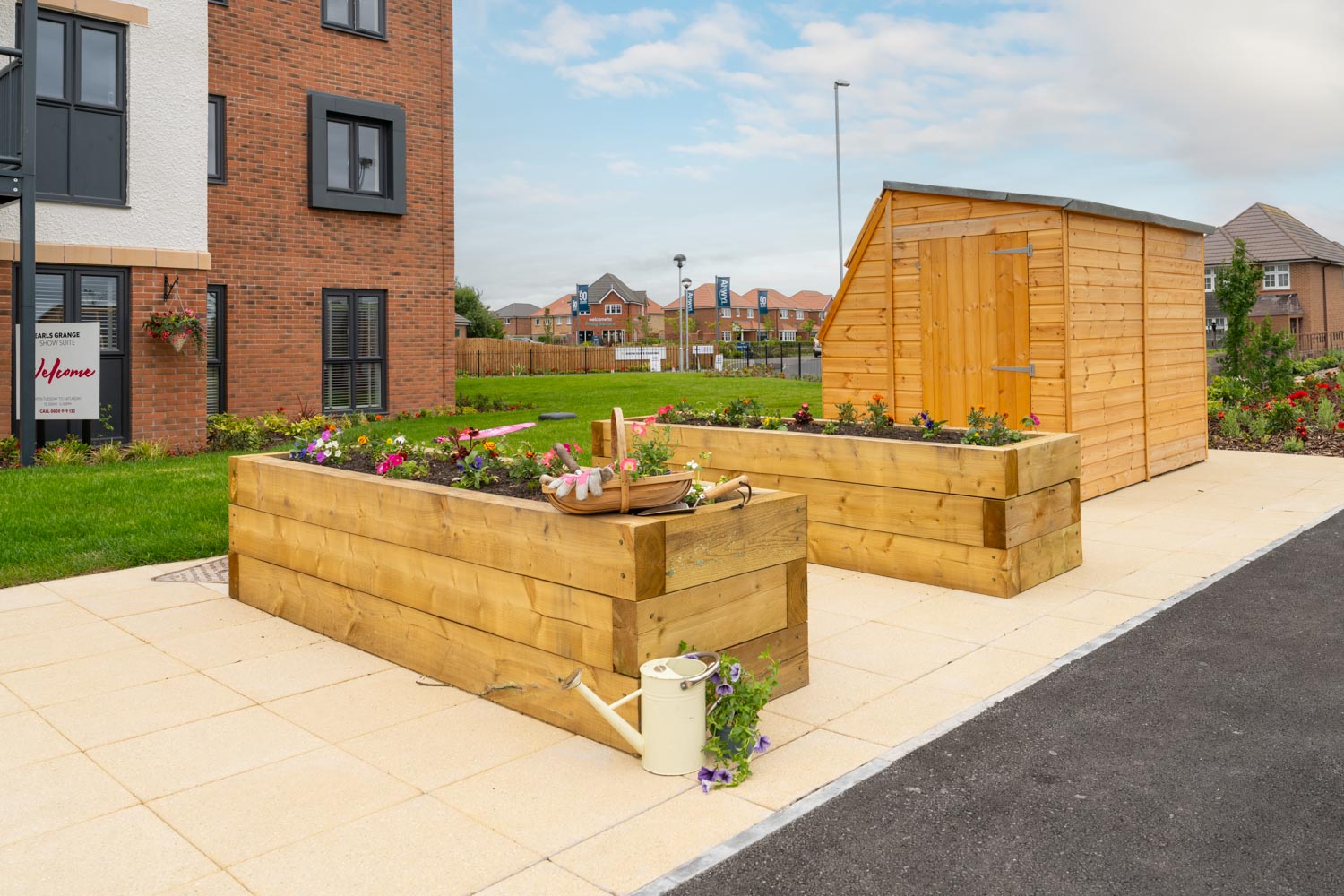 a small garden in a small box