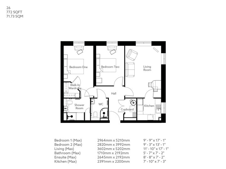 2Bed Retirement Apartment Garstang Property 26 Stanley Place