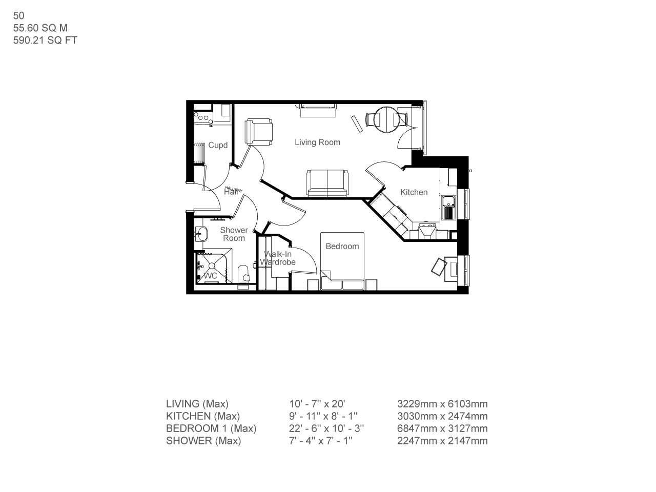 1Bed Retirement Apartment Leyland Property 50 Balshaw Court