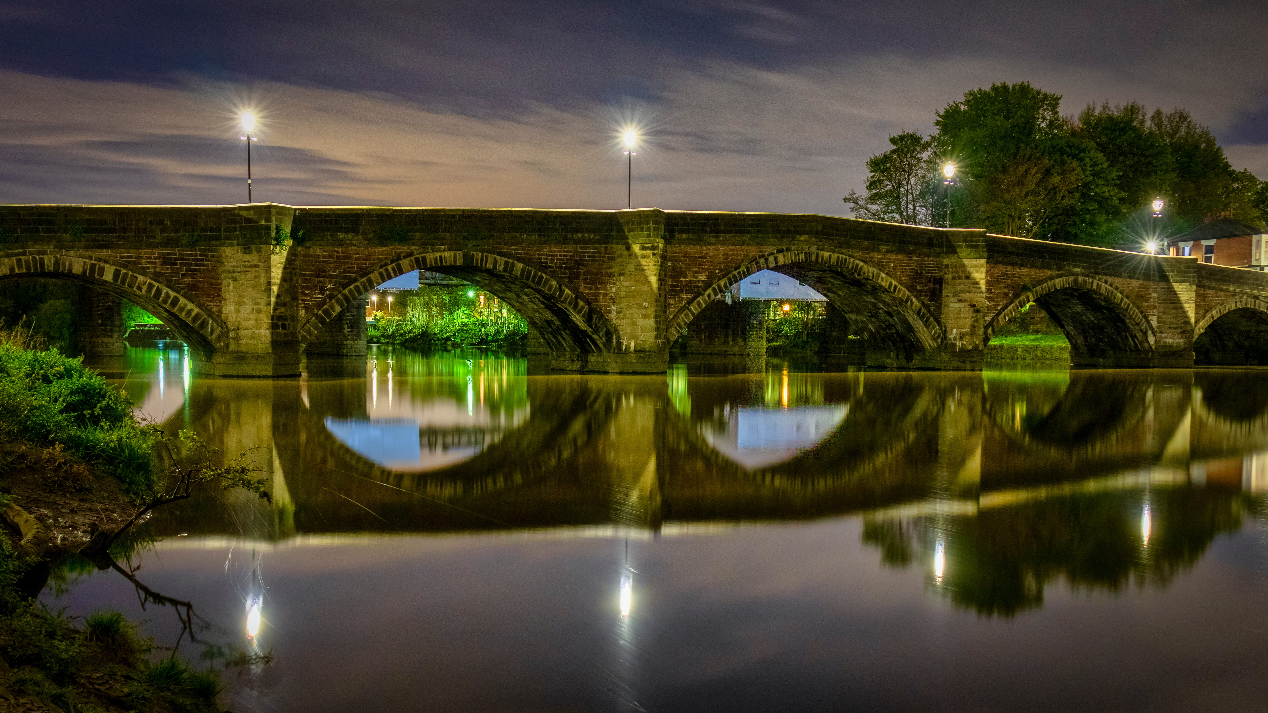 a bridge over a body of water