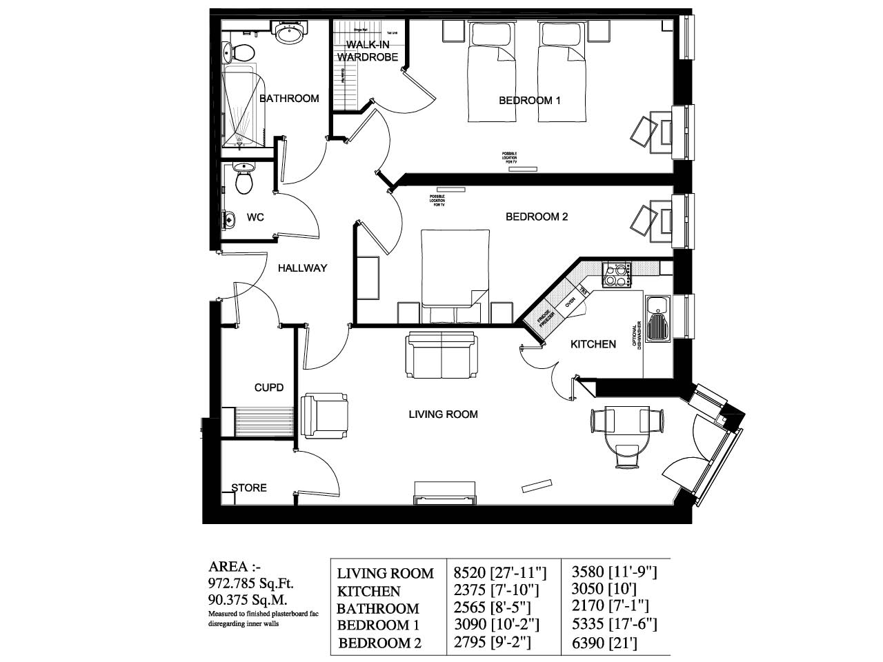 2Bed Retirement Apartment PoultonleFylde Property 18 Crocus Court McCarthy Stone