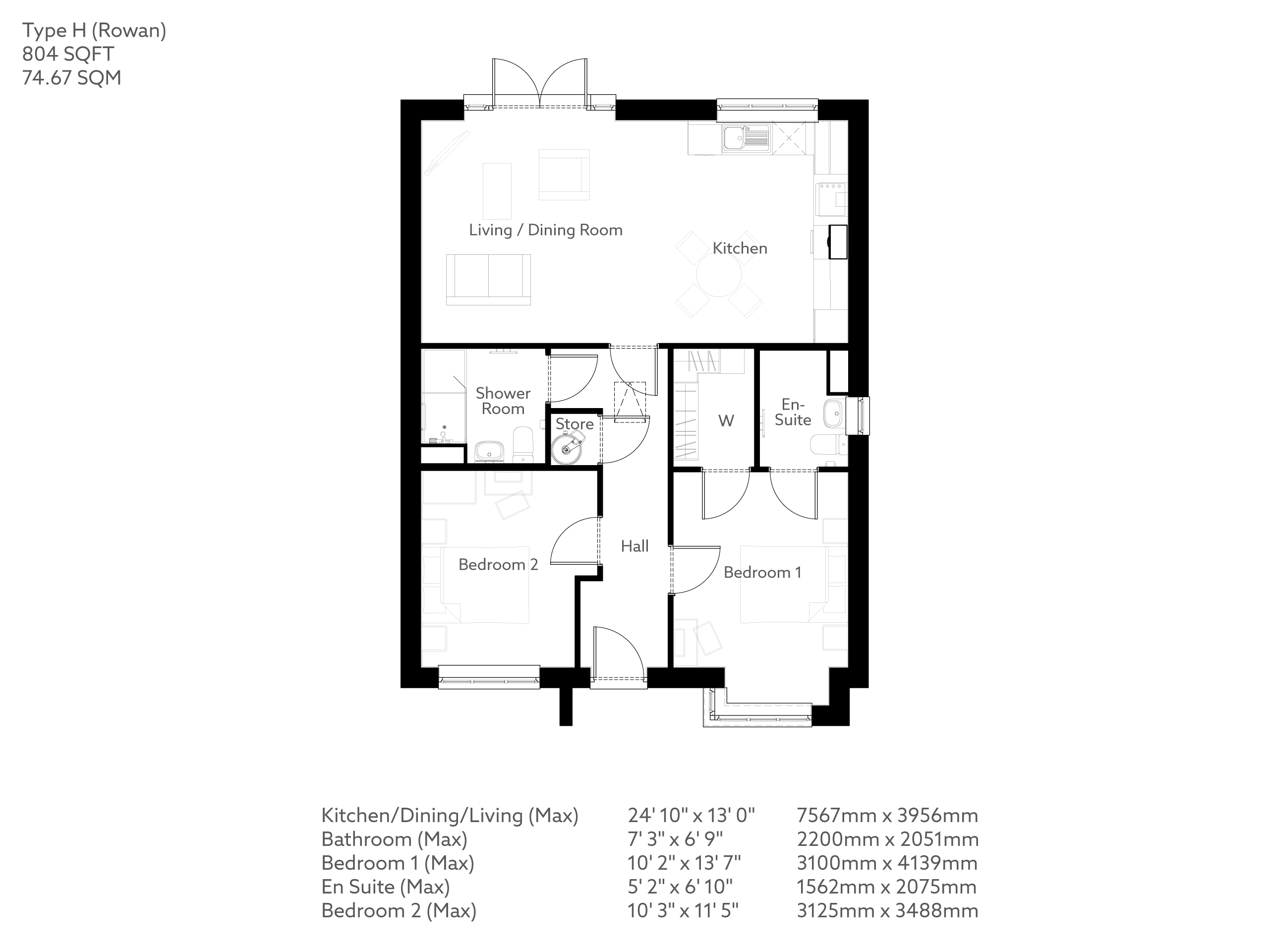 2Bed Retirement Bungalow Woodhall Spa Property 42 Hotchkin Gardens