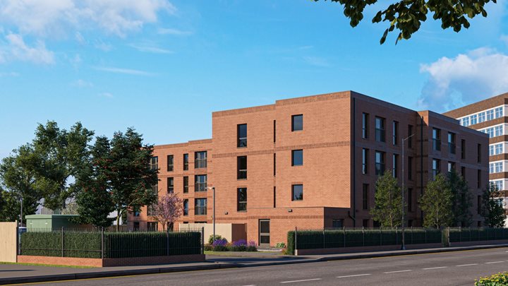 a large brick building