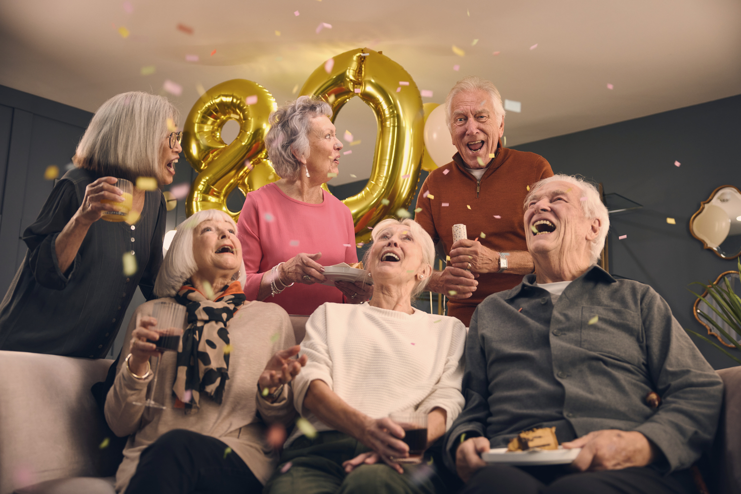a group of people sitting together