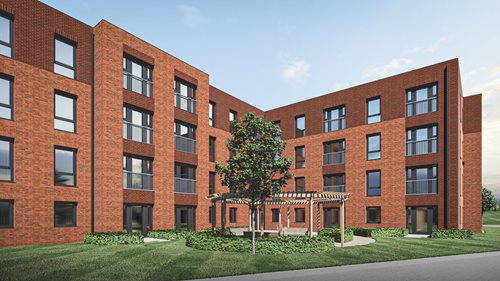 a large brick building